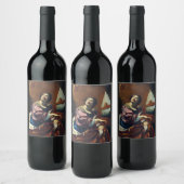 Étiquette Pour Bouteilles De Vin Saint Cecilia par Simon Vouet (Bouteilles)