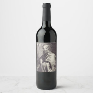 Étiquette Pour Bouteilles De Vin Saint Matthieu l'Évangéliste - Reproduction d'Art