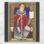Étiquette Pour Bouteilles De Vin Saint Pape Grégoire le Grand (Étiquettes simples)