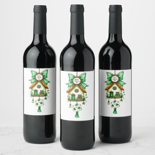 Étiquette Pour Bouteilles De Vin Saint Patrick's Day (Bouteilles)