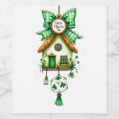 Étiquette Pour Bouteilles De Vin Saint Patrick's Day (Étiquettes simples)