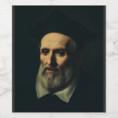 Étiquette Pour Bouteilles De Vin Saint Philippe Neri Deuxième Apôtre de Rome (Étiquettes simples)