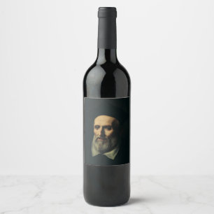 Étiquette Pour Bouteilles De Vin Saint Philippe Neri Deuxième Apôtre de Rome Art