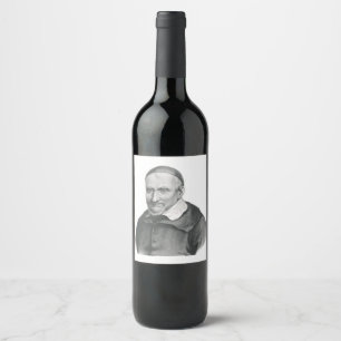 Étiquette Pour Bouteilles De Vin Saint Vincent de Paul Miséricorde Douce Art