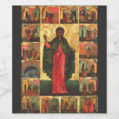 Étiquette Pour Bouteilles De Vin Sainte Anastasia Vierge et martyr (Étiquettes simples)