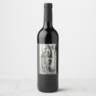 Étiquette Pour Bouteilles De Vin Sainte-Barbe de la Tour Art Graphique Sacré