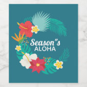 Étiquette Pour Bouteilles De Vin Saison Aloha Hawaiian (Étiquettes simples)