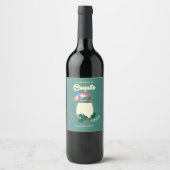Étiquette Pour Bouteilles De Vin Saison Coquito (Devant)