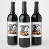 Étiquette Pour Bouteilles De Vin Saison De La Sorcière Éffrayante Hallowee Wtich (Bouteilles)