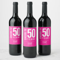 Salutations à 50 ans rose