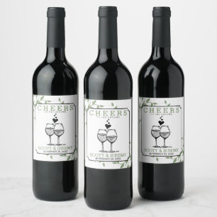 Étiquette Pour Bouteilles De Vin Salutations au Étiquette de bouteilles de vin Groo
