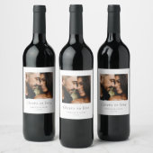 Étiquette Pour Bouteilles De Vin Salutations Pour Aimer Mariage Personnalisé Faveur (Bouteilles)