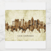 Étiquette Pour Bouteilles De Vin San Antonio Texas City (Étiquettes simples)