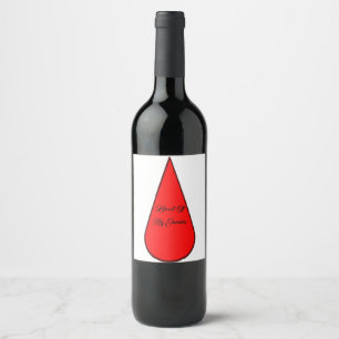 Étiquette Pour Bouteilles De Vin Sang De Mes Ennemis Étiquette De Vin