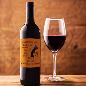 Étiquette Pour Bouteilles De Vin Sang de mes ennemis, Vin JK, Chat noir