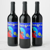 Étiquette Pour Bouteilles De Vin Sangria flamenco customisée (Bouteilles)
