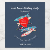 Étiquette Pour Bouteilles De Vin Sardines portugaises (Étiquettes simples)