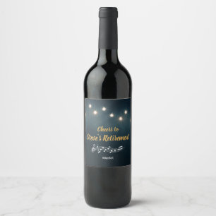 Étiquette Pour Bouteilles De Vin Scène de musique