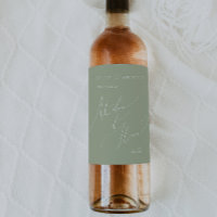 Script Whimsical | Sage Matron D'Honneur Propositi