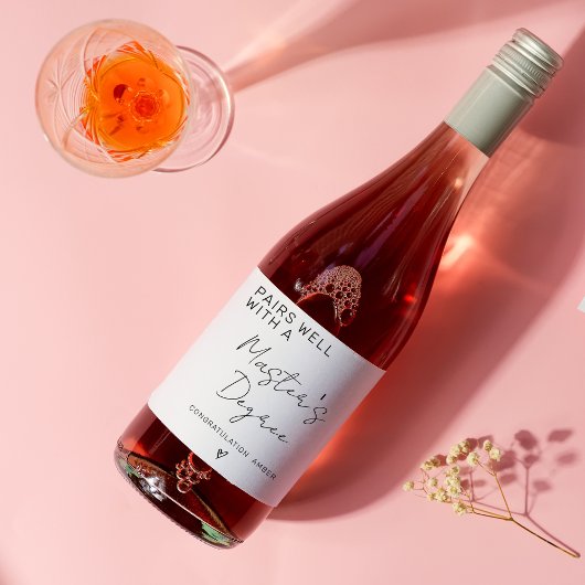 Étiquette Pour Bouteilles De Vin Se marie bien avec une soirée d'obtention d'un dip