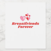 Étiquette Pour Bouteilles De Vin Sensibilisation au cancer du sein (Étiquettes simples)