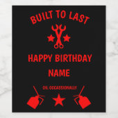 Étiquette Pour Bouteilles De Vin Septuagénaire 70e fête d'anniversaire (Étiquettes simples)