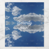 Étiquette Pour Bouteilles De Vin Sérénité maintenant ! (Étiquettes simples)