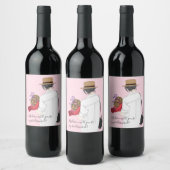 Étiquette Pour Bouteilles De Vin Serez-Vous Ma Servante D'Accueil Nom De Mariage Mo (Bouteilles)