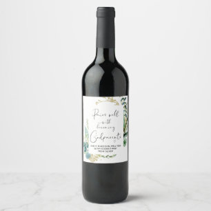 Étiquette Pour Bouteilles De Vin Serez-Vous Mes Parents Nouveaux Faire-part Bébés