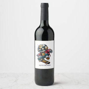 Étiquette Pour Bouteilles De Vin Série de skate de style de rue