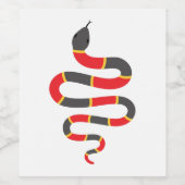 Étiquette Pour Bouteilles De Vin Serpent (Étiquettes simples)