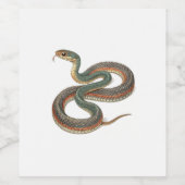 Étiquette Pour Bouteilles De Vin Serpent (Étiquettes simples)