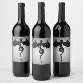Étiquette Pour Bouteilles De Vin Serpent Dragon (Bouteilles)