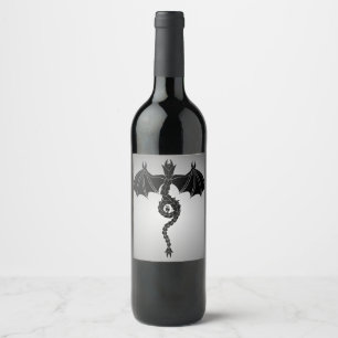Étiquette Pour Bouteilles De Vin Serpent Dragon