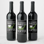 Étiquette Pour Bouteilles De Vin Serpents et café (Bouteilles)