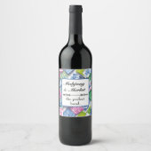 Étiquette Pour Bouteilles De Vin Serviette de Mahjong (Devant)