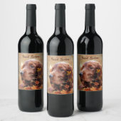 Étiquette Pour Bouteilles De Vin Setter irlandais (Bouteilles)