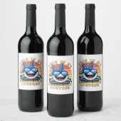 Étiquette Pour Bouteilles De Vin Shark Daddy Éffrayant Sunset Funny (Bouteilles)
