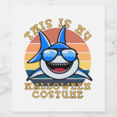Étiquette Pour Bouteilles De Vin Shark Daddy Éffrayant Sunset Funny (Étiquettes simples)