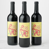 Étiquette Pour Bouteilles De Vin SIGNE D'AMOUR Super Hippie Thunder_Cove (Bouteilles)