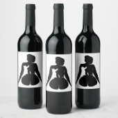 Étiquette Pour Bouteilles De Vin silhouette féminine 97 (Bouteilles)