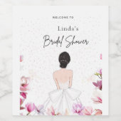 Étiquette Pour Bouteilles De Vin Simple douche de mariée mignonne (Étiquettes simples)