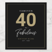 Étiquette Pour Bouteilles De Vin Simple moderne 40 & Fabuleux personnalisé (Étiquettes simples)