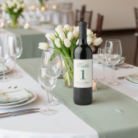 Simple moderne minimaliste Mariage vert Sage