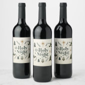 Étiquette Pour Bouteilles De Vin Simple Noël O Holy Night (Bouteilles)