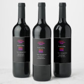 Étiquette Pour Bouteilles De Vin Simple scan minimal pour payer Ajouter logo QR sit (Bouteilles)