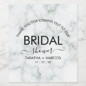 Étiquette Pour Bouteilles De Vin Simple Script Élégant pour Mariage  (Étiquettes simples)