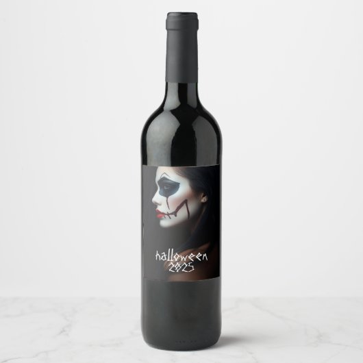Étiquette Pour Bouteilles De Vin Sinister Sip - Halloween Vin Étiquette par STUDIO (Devant)