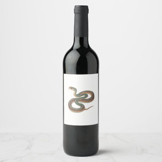 Étiquette Pour Bouteilles De Vin Snake (Devant)