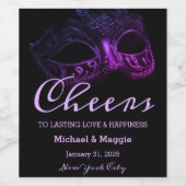 Étiquette Pour Bouteilles De Vin Soirée élégante (Étiquettes simples)